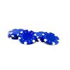 Poker Chips: Dice, 11.5 Gram / Heavy Weight, with Monogram, Blue